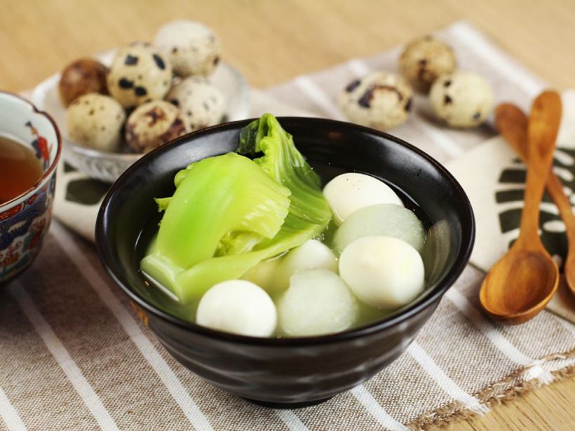 冬瓜芥菜鴿蛋湯