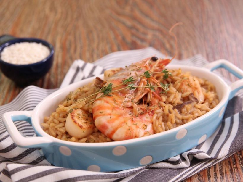 牛肝菌海鮮燉飯