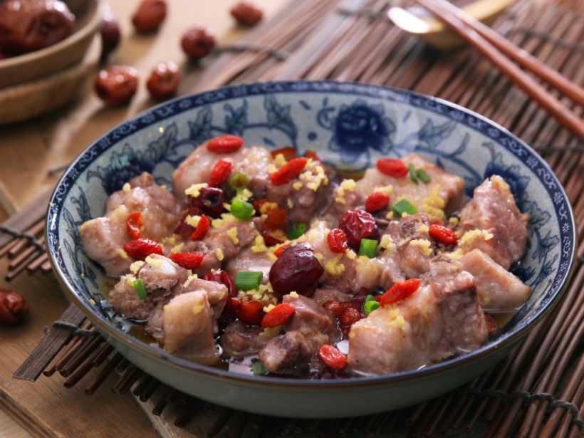 紅棗杞子蒸排骨