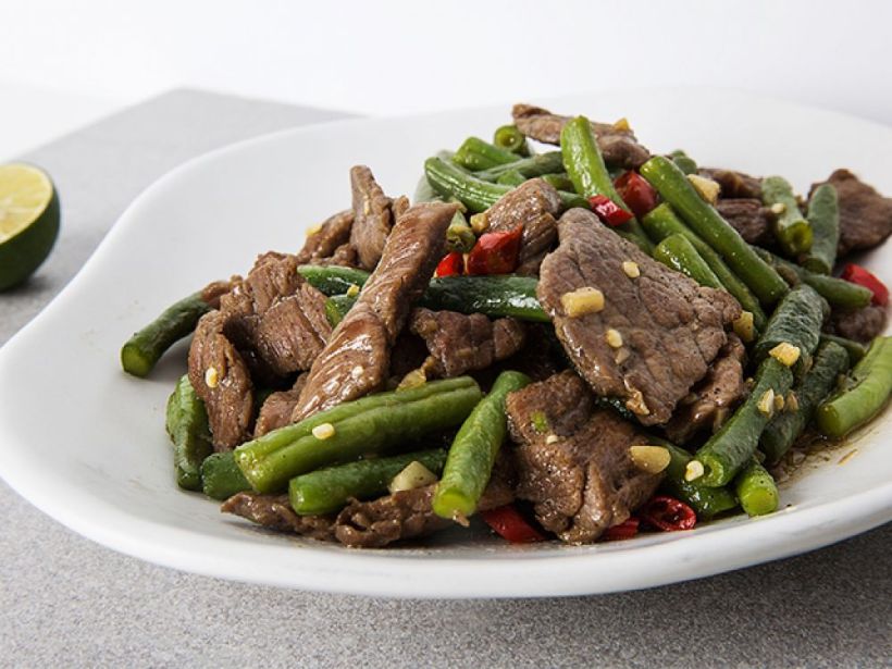 豆角炒牛肉