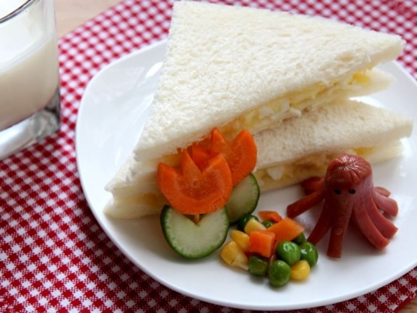 蛋沙侓三文治[超簡易親子食譜]