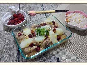 鮮淮山蒸薑汁肉排